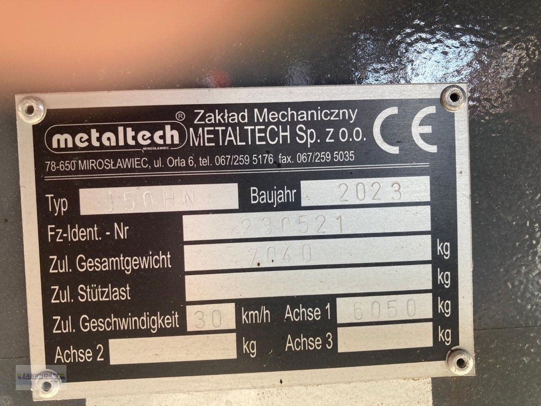 Einachskipper Türe ait Metaltech JB 50/2, Neumaschine içinde Wiefelstede-Spohle (resim 15)