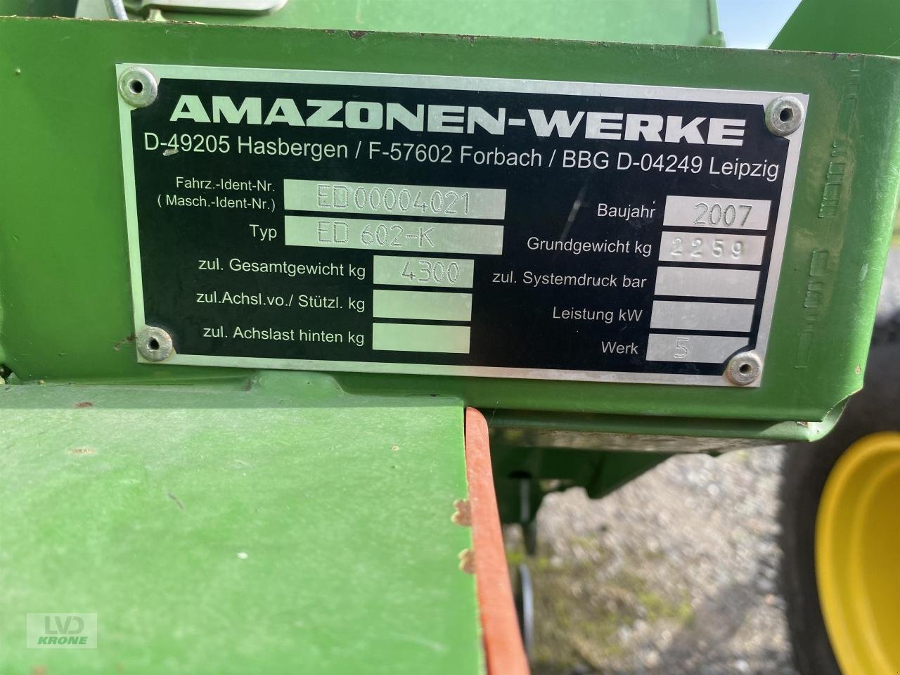 Einzelkornsägerät des Typs Amazone ED 602-K, Gebrauchtmaschine in Spelle (Bild 3)