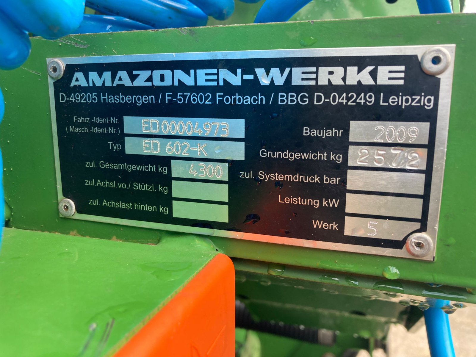 Einzelkornsägerät typu Amazone ED 602-K, Gebrauchtmaschine w Thanstein (Zdjęcie 5)