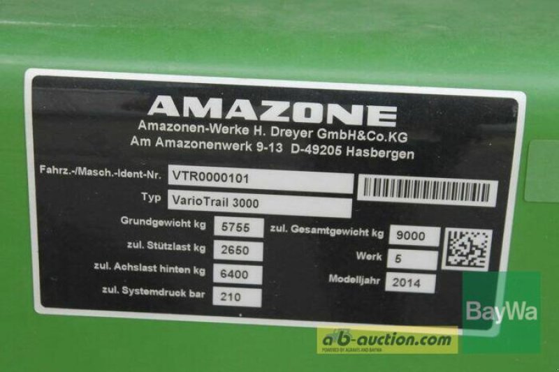 Einzelkornsägerät typu Amazone VARIOTRAIL 3000, Gebrauchtmaschine w Straubing (Zdjęcie 11)