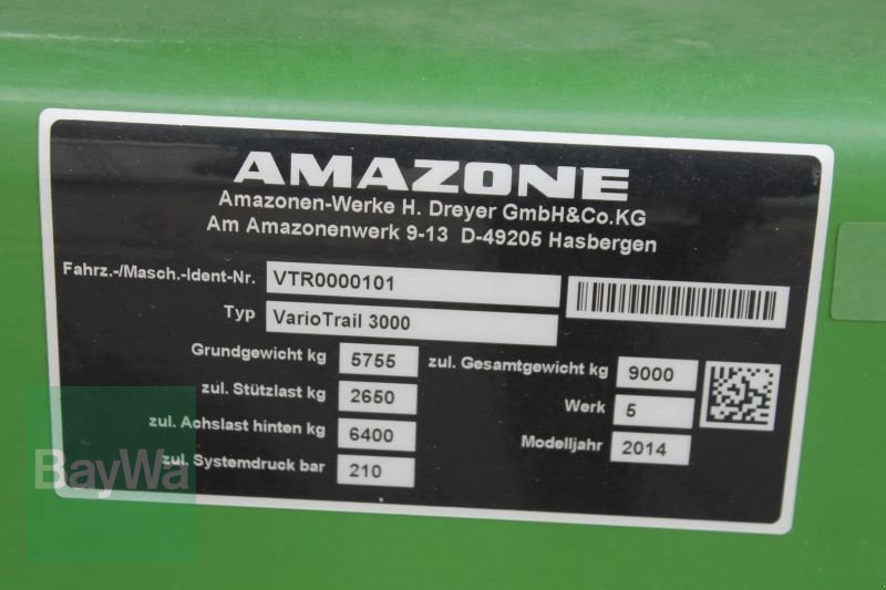 Einzelkornsägerät typu Amazone VARIOTRAIL 3000, Gebrauchtmaschine v Straubing (Obrázek 11)