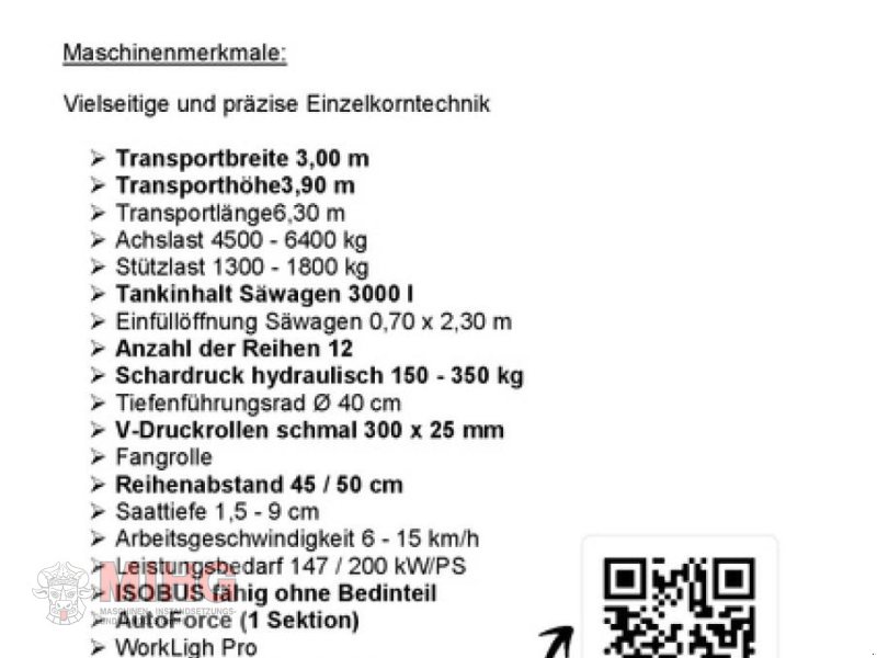 Einzelkornsägerät del tipo Horsch MAESTRO 12 CX, Neumaschine en Dummerstorf OT Petschow (Imagen 1)