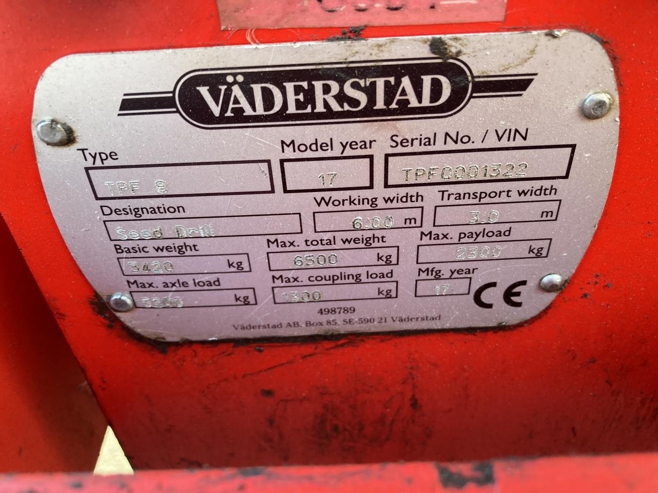Einzelkornsägerät типа Väderstad TEMPO TPF 8, Gebrauchtmaschine в Odense (Фотография 3)