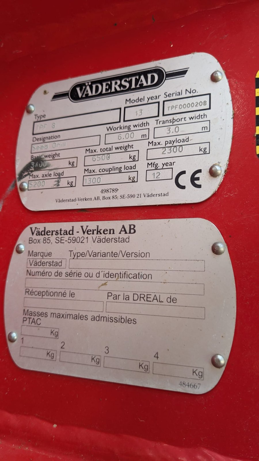 Einzelkornsägerät del tipo Väderstad Tempo TPF 8, Gebrauchtmaschine en Rheinhausen (Imagen 3)