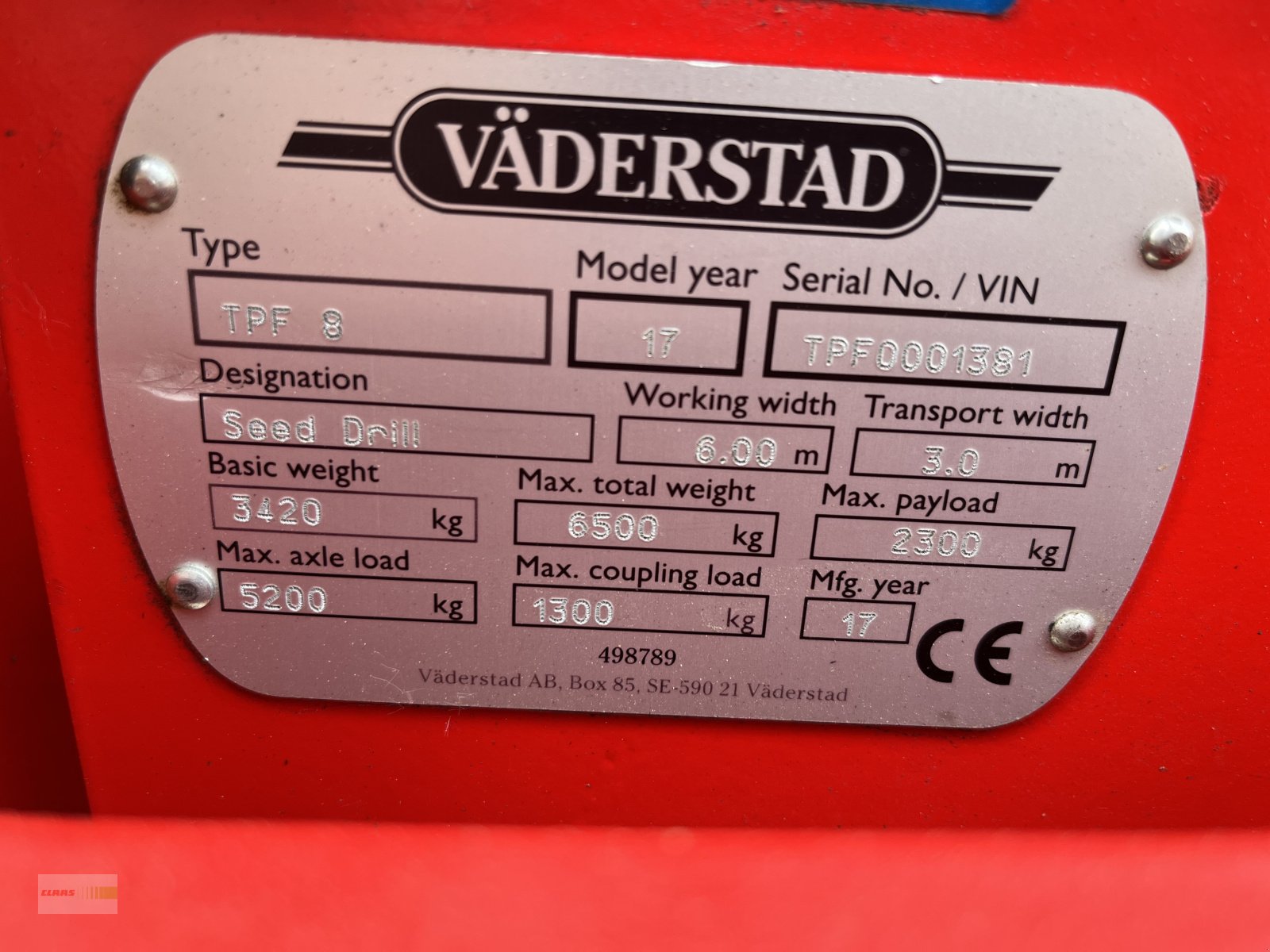 Einzelkornsägerät of the type Väderstad Tempo TPF 8, Gebrauchtmaschine in Dasing (Picture 5)