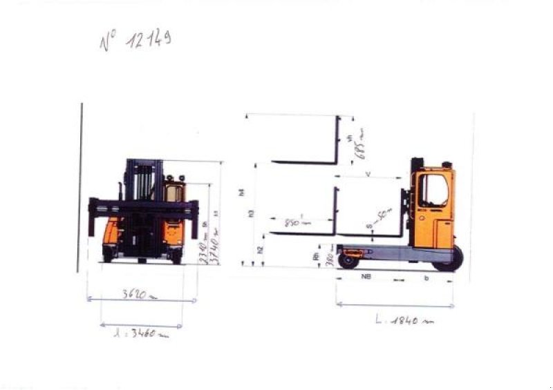 Elektrostapler типа Baumann EVS35-33/10-86,5/60 STLK, Gebrauchtmaschine в senlis (Фотография 11)