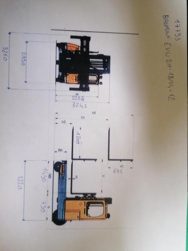 Elektrostapler типа Baumann EVU 20-18/14-12, Gebrauchtmaschine в senlis (Фотография 2)