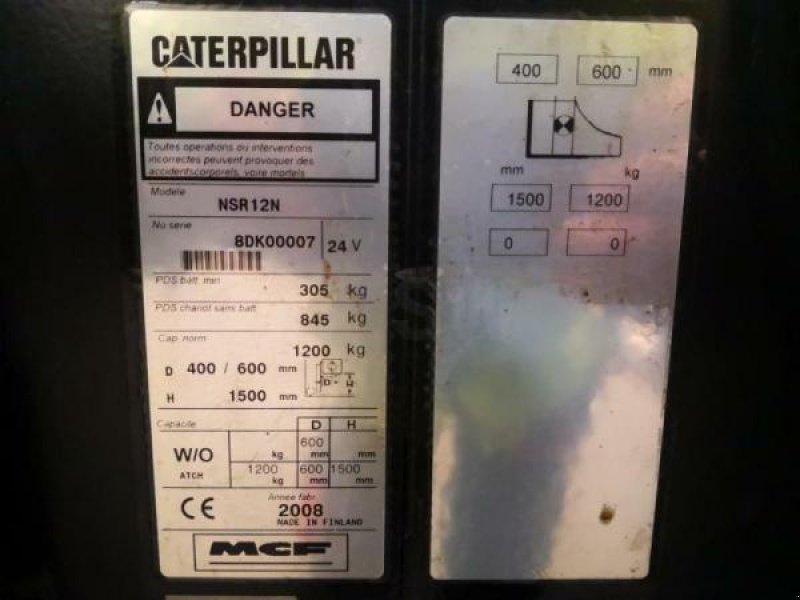 Elektrostapler a típus Caterpillar NSR12N, Gebrauchtmaschine ekkor: senlis (Kép 7)