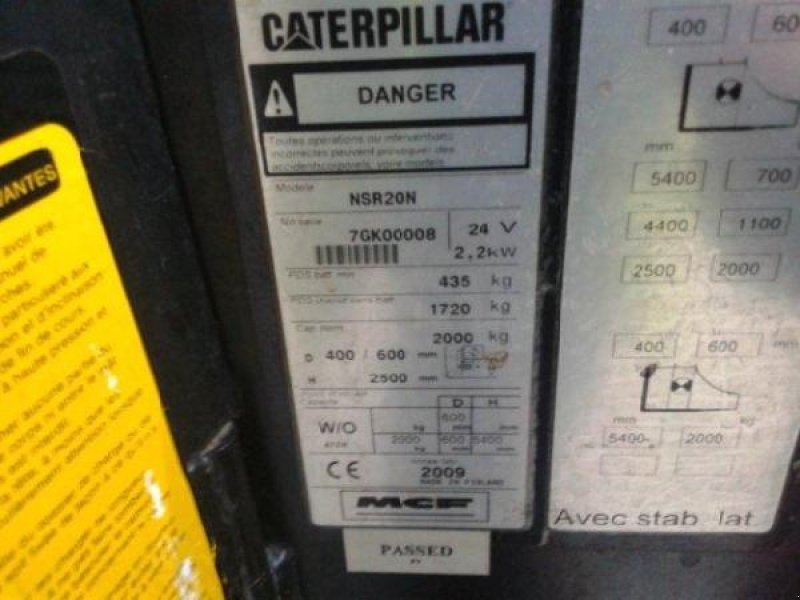 Elektrostapler typu Caterpillar NSR20N, Gebrauchtmaschine w senlis (Zdjęcie 9)