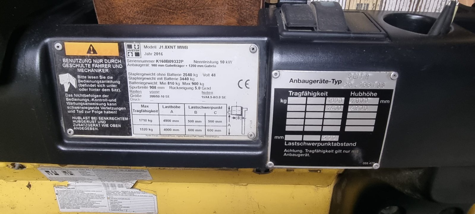 Elektrostapler typu Hyster J 1.8 XNT, Gebrauchtmaschine v Sillertshausen (Obrázok 11)