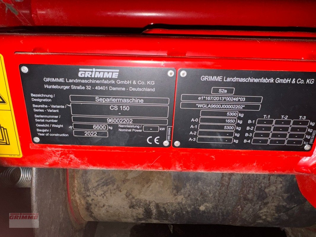 Entsteiner & Beetseparierer Türe ait Grimme CS 150 MultiWeb, Gebrauchtmaschine içinde Rødkærsbro (resim 11)