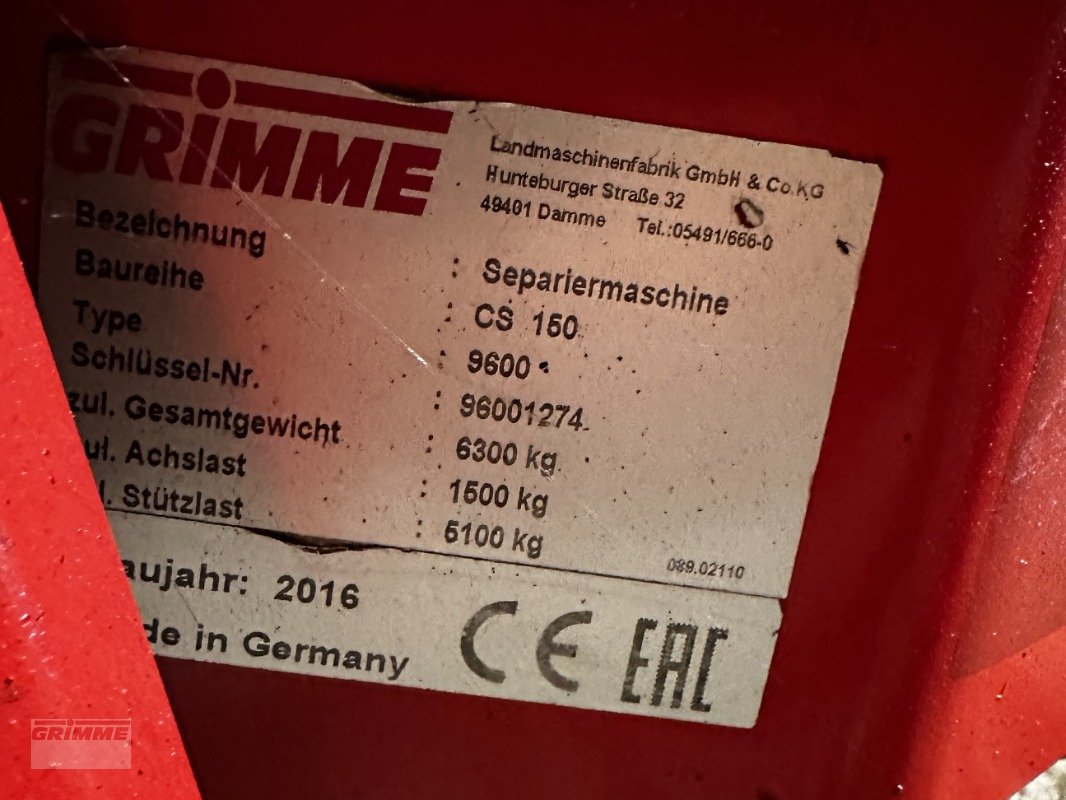 Entsteiner & Beetseparierer typu Grimme CS-150 RotaPower, Gebrauchtmaschine v Rødkærsbro (Obrázek 6)