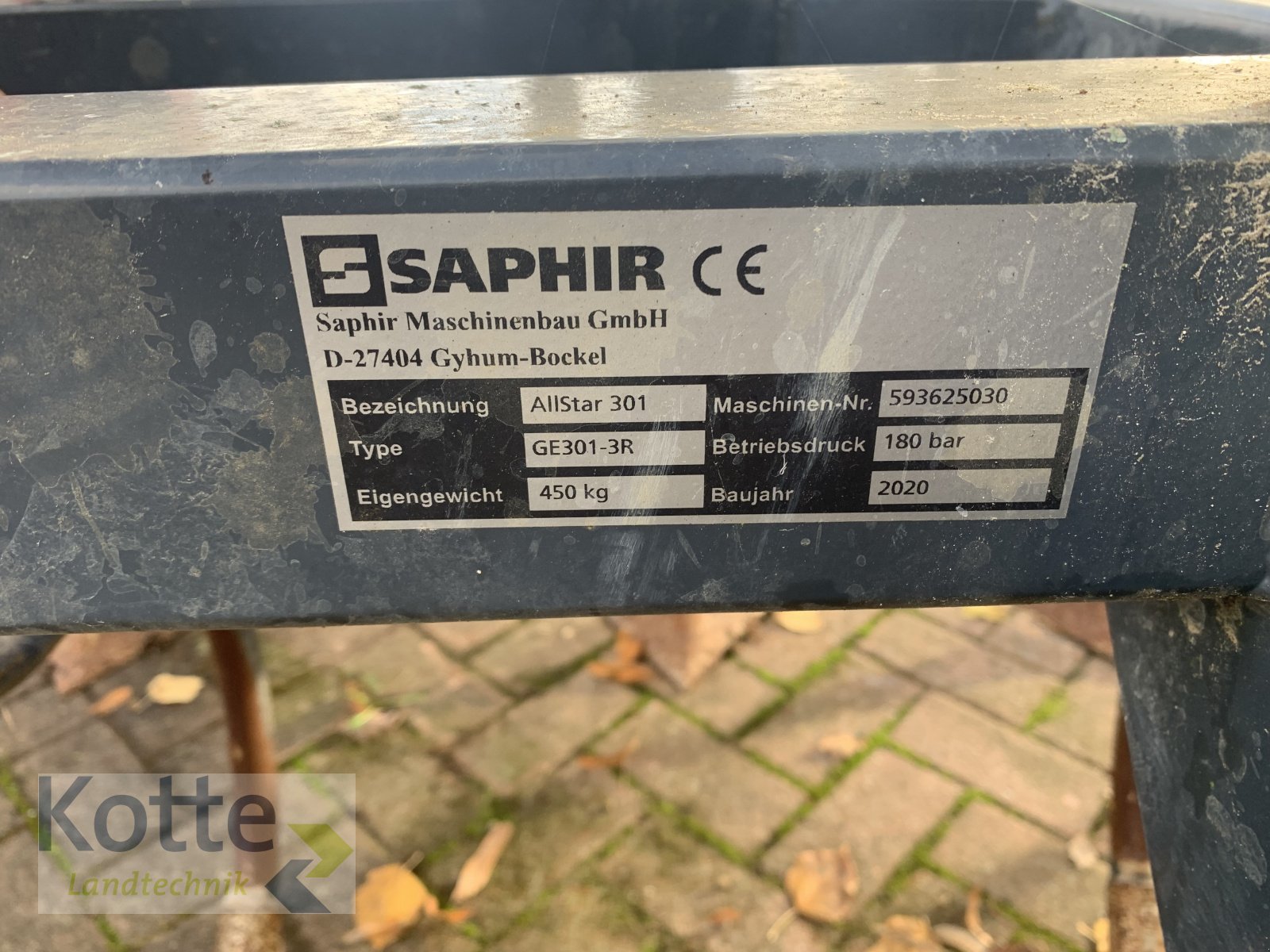 Federzinkengrubber типа Saphir AllStar 301, Gebrauchtmaschine в Rieste (Фотография 4)