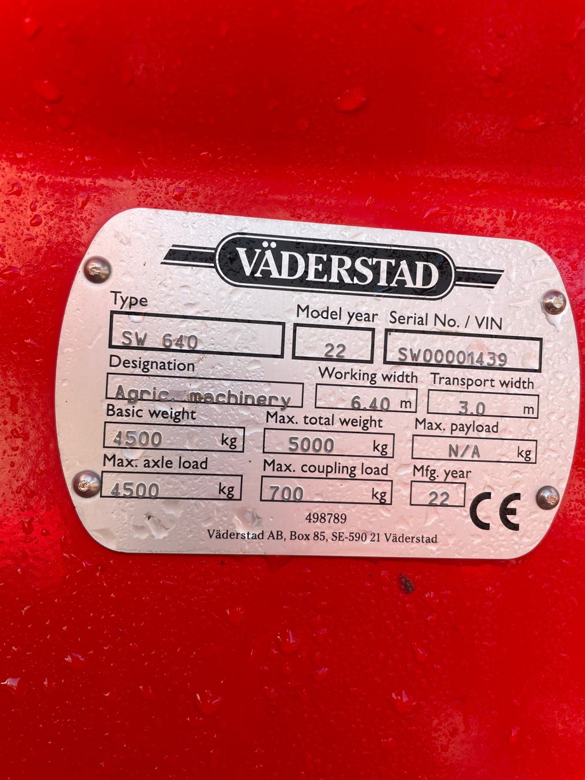 Federzinkengrubber типа Väderstad swift 640, Gebrauchtmaschine в Neutraubling (Фотография 1)