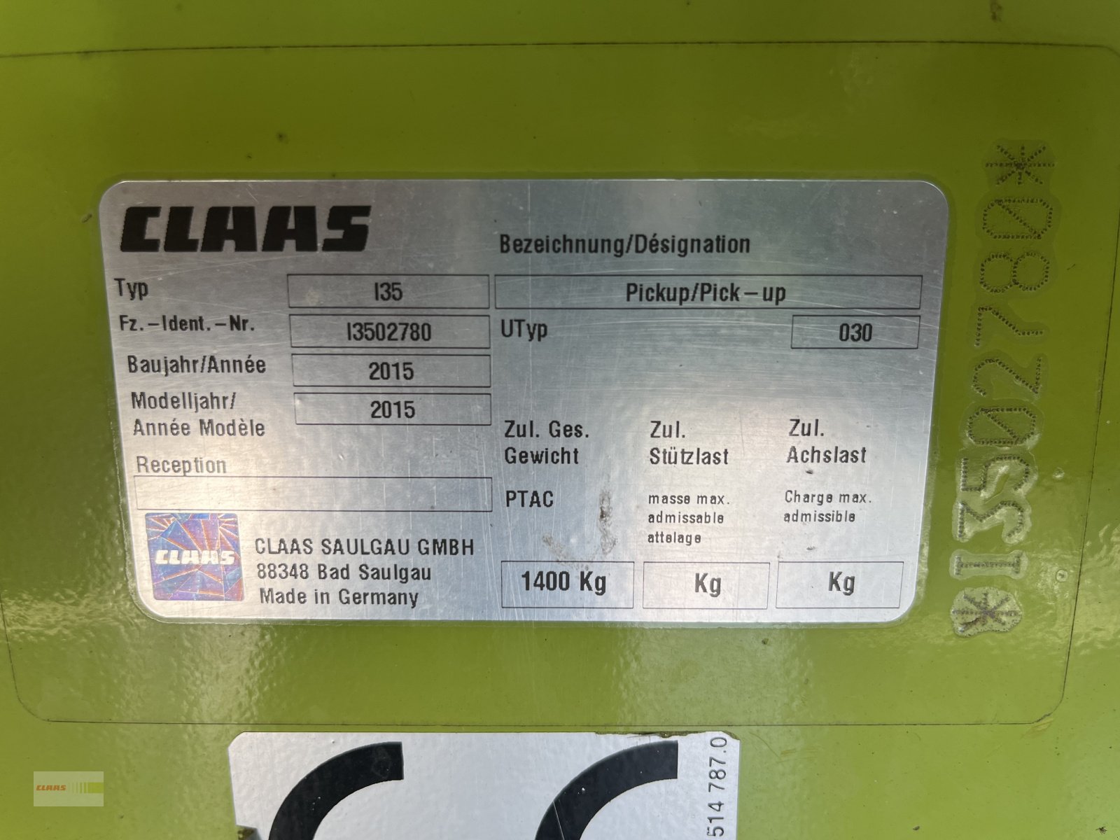 Feldhäcksler Pick-up tip CLAAS Pick Up, Gebrauchtmaschine in Langenau (Poză 10)