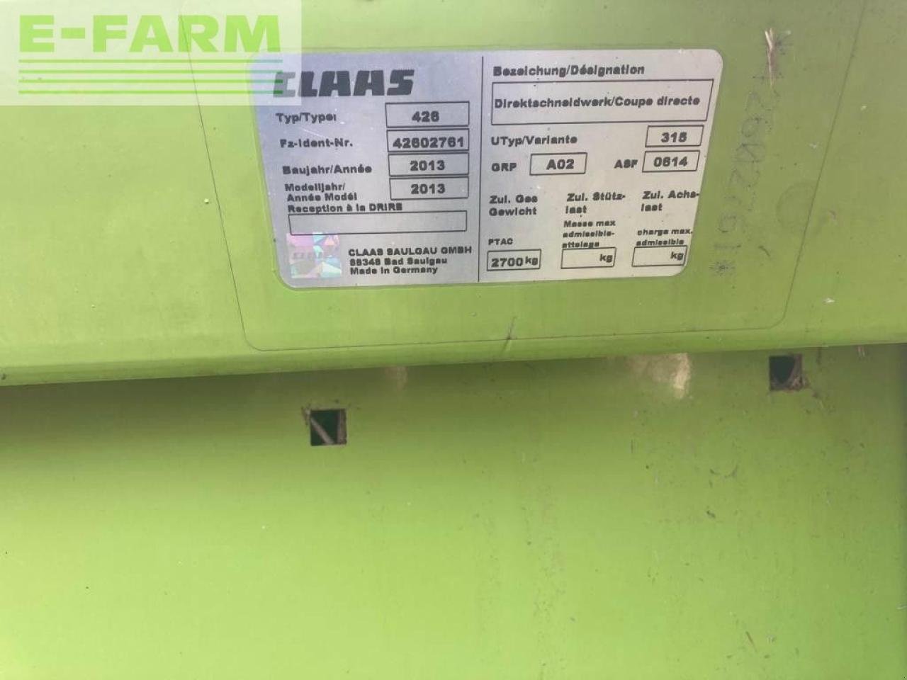 Feldhäcksler tipa CLAAS DIRECT DISC 520 HEADER, Gebrauchtmaschine u LETHAM, FORFAR (Slika 4)