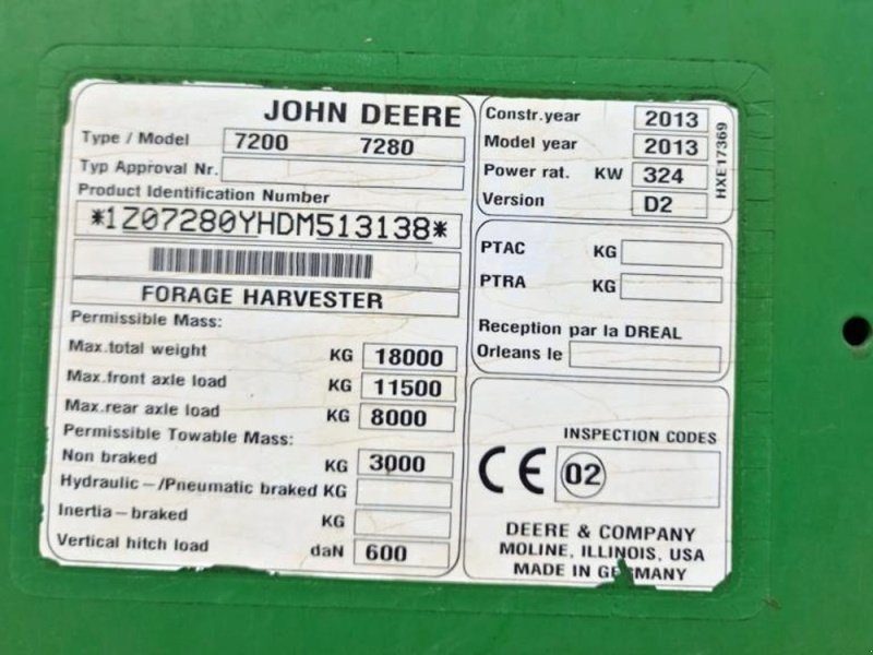 Feldhäcksler a típus John Deere 7280I, Gebrauchtmaschine ekkor: Praha (Kép 3)