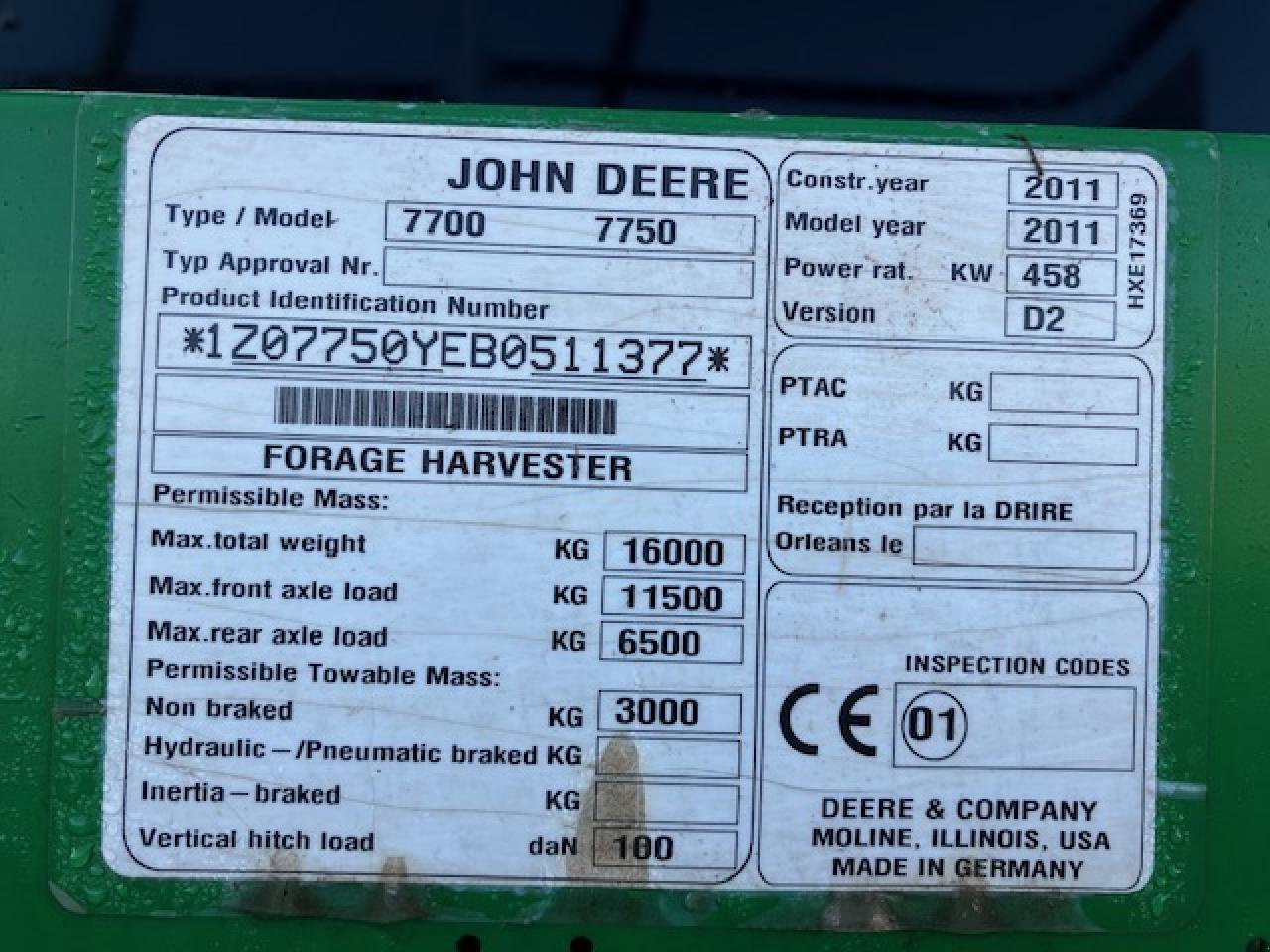 Feldhäcksler van het type John Deere 7750i, Gebrauchtmaschine in Schopfloch (Foto 8)