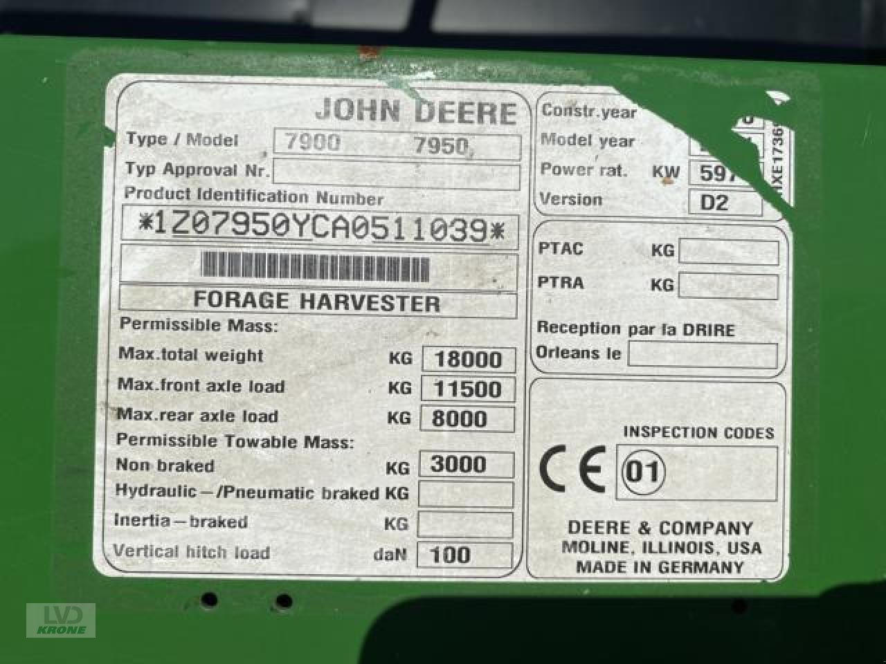 Feldhäcksler a típus John Deere 7950, Gebrauchtmaschine ekkor: Spelle (Kép 15)