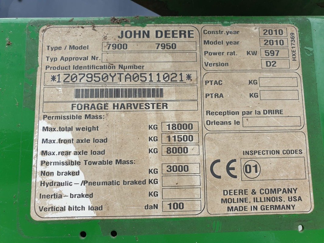 Feldhäcksler za tip John Deere 7950, Gebrauchtmaschine u Sittensen (Slika 19)