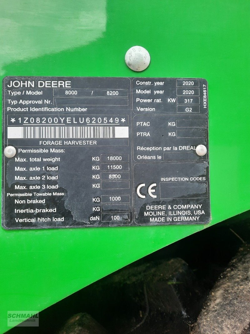 Feldhäcksler typu John Deere 8200i, Gebrauchtmaschine v Upahl (Obrázek 2)