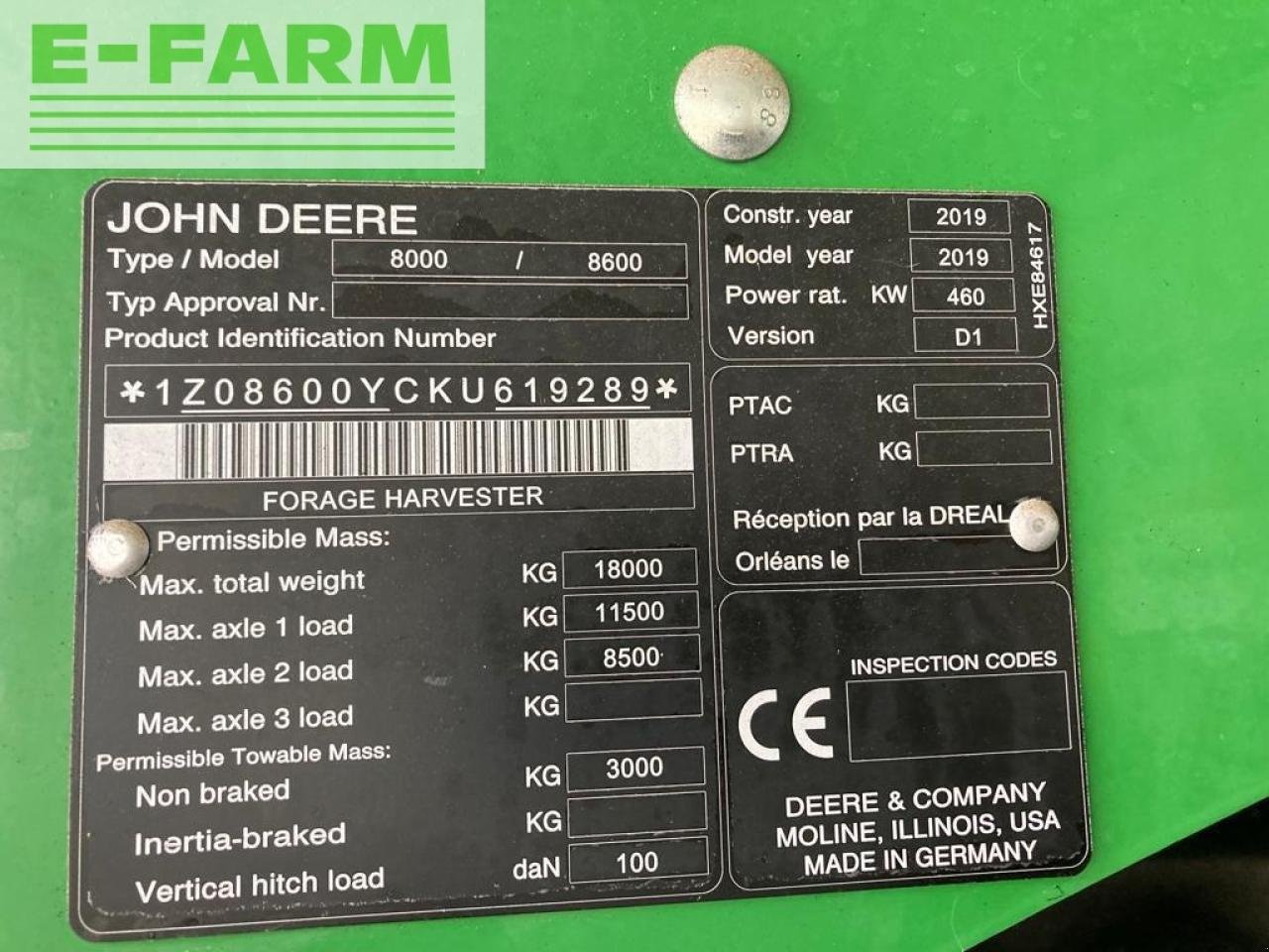 Feldhäcksler typu John Deere 8600I, Gebrauchtmaschine v Hamburg (Obrázek 21)