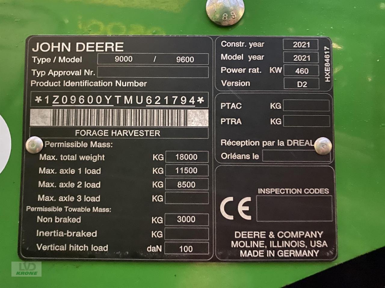 Feldhäcksler a típus John Deere 9600i, Gebrauchtmaschine ekkor: Spelle (Kép 10)