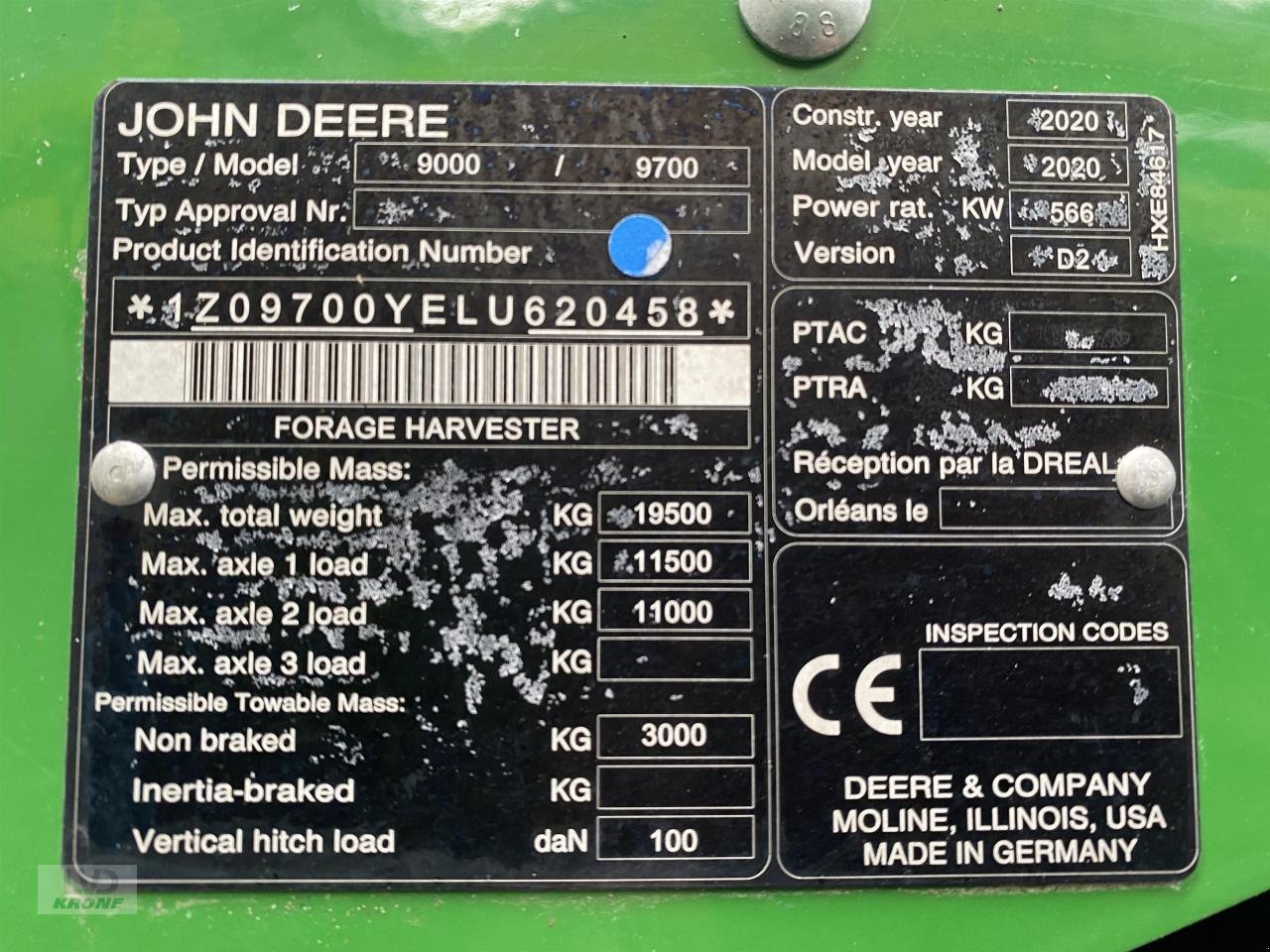 Feldhäcksler типа John Deere 9700, Gebrauchtmaschine в Spelle (Фотография 8)