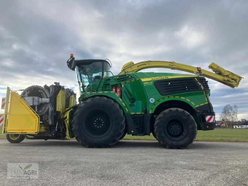 Feldhäcksler Türe ait John Deere 9800 mit JD 639 PickUp und Kemper 490 PLUS, Gebrauchtmaschine içinde Vöhringen (resim 1)