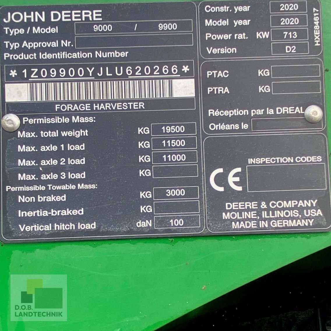 Feldhäcksler za tip John Deere 9900 i, Gebrauchtmaschine u Lauterhofen (Slika 8)