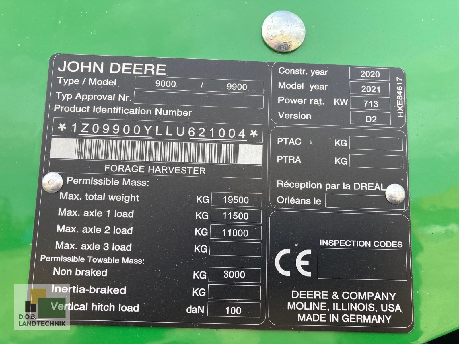 Feldhäcksler a típus John Deere 9900 i, Gebrauchtmaschine ekkor: Lauterhofen (Kép 5)