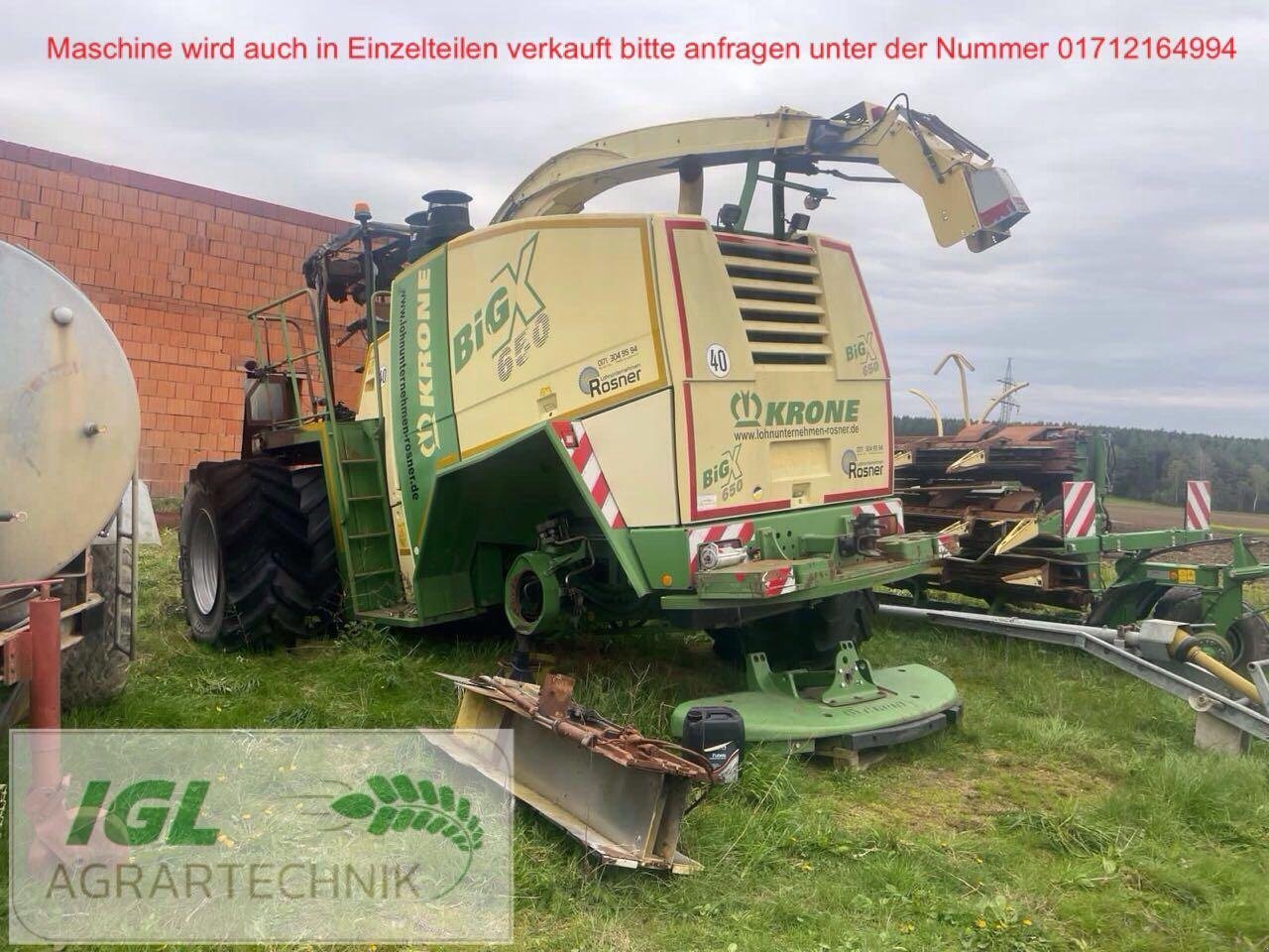 Feldhäcksler van het type Krone BiG X 650, Gebrauchtmaschine in Nabburg (Foto 1)