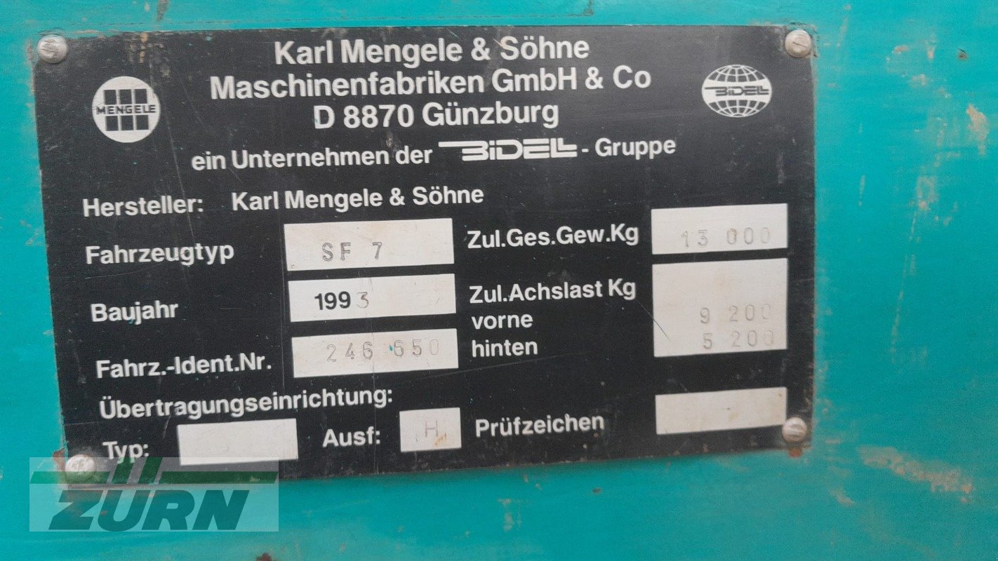 Feldhäcksler του τύπου Mengele Mammut 6800, Gebrauchtmaschine σε Aalen-Attenhofen (Φωτογραφία 10)