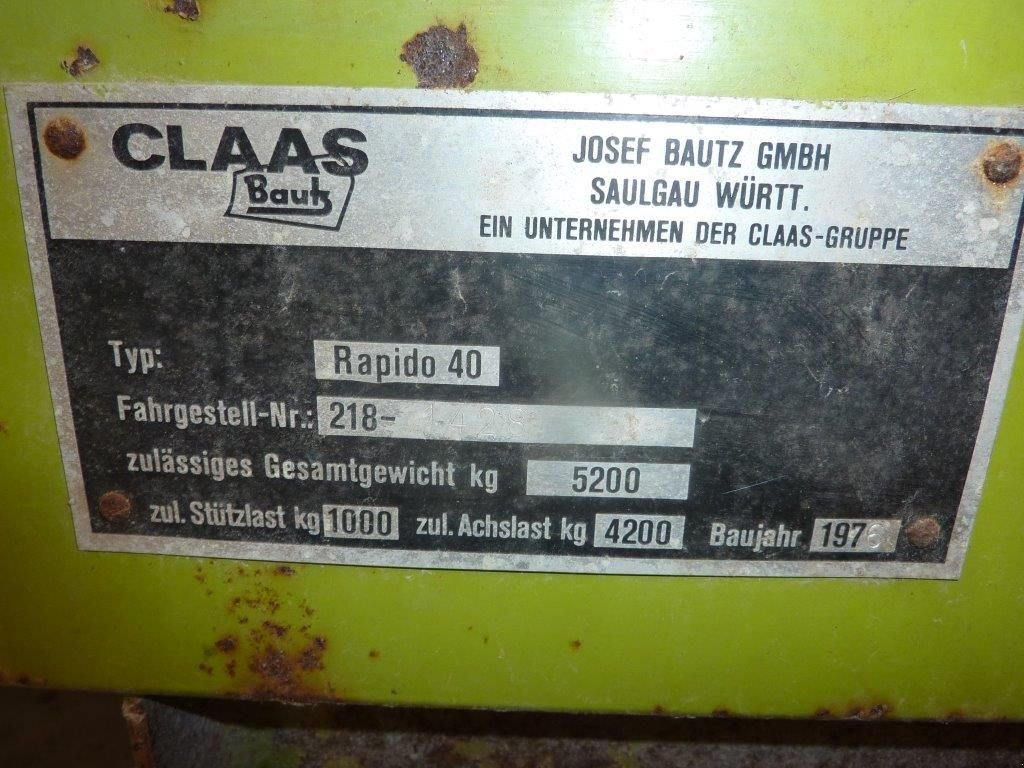 Feldhäcksler tip Sonstige Claas Rapido 40 maishakselaar met wage, Gebrauchtmaschine in Ambt Delden (Poză 7)