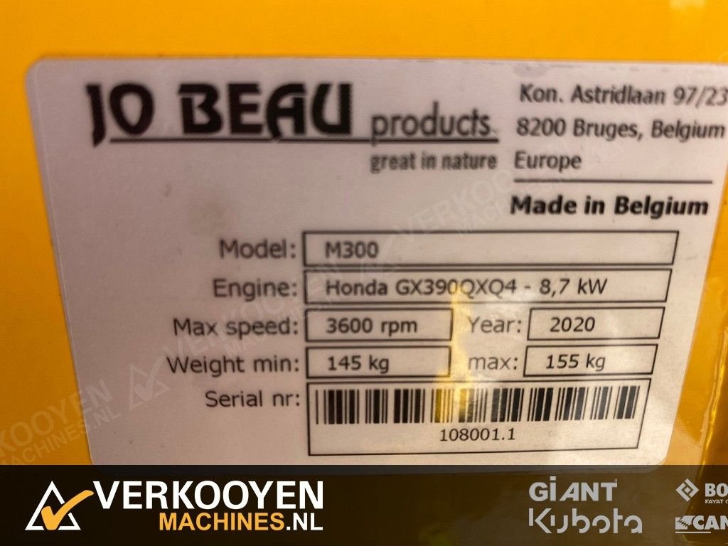 Feldhäcksler του τύπου Sonstige Jo Beau M300 Versnipperaar 13pk, Gebrauchtmaschine σε Vessem (Φωτογραφία 11)