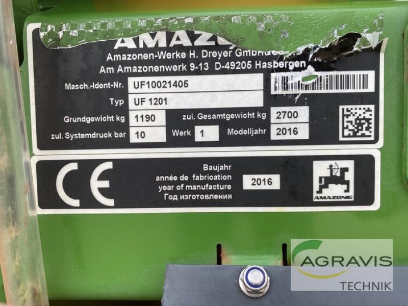 Feldspritze tipa Amazone UF 1200, Gebrauchtmaschine u Barsinghausen-Göxe (Slika 11)