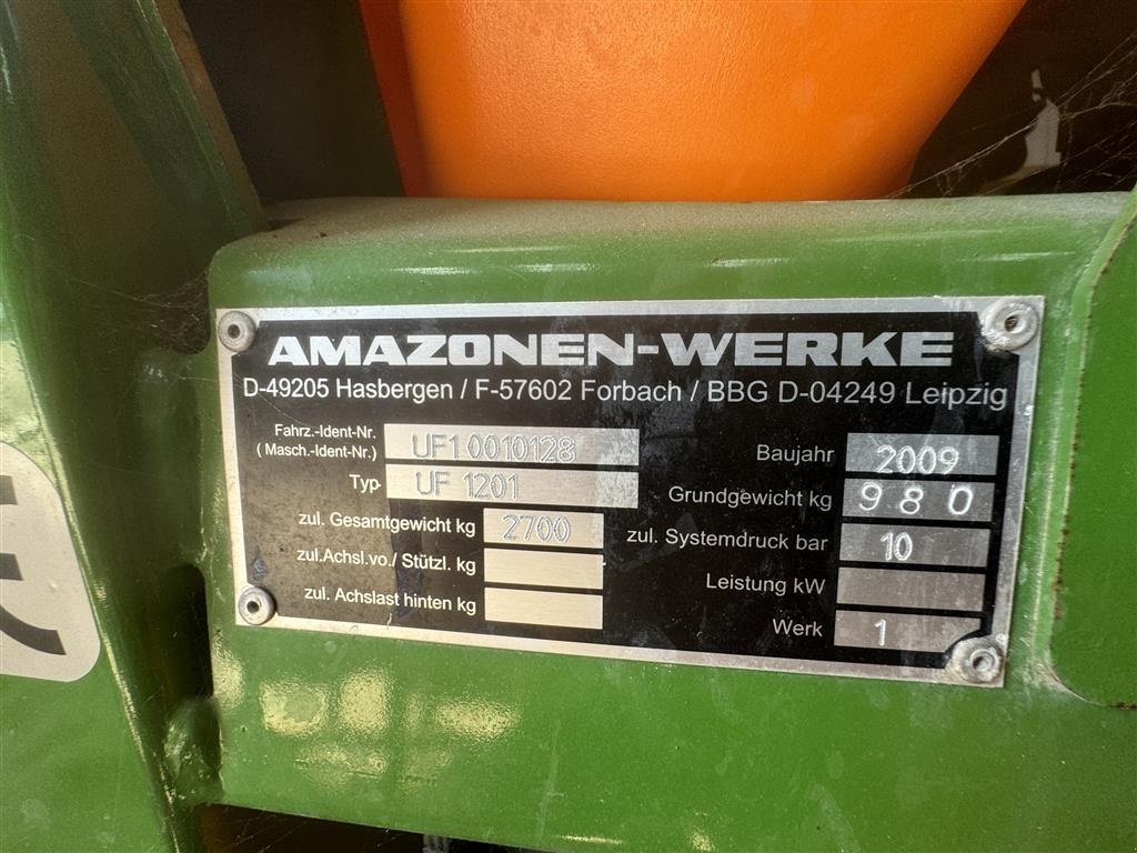 Feldspritze typu Amazone UF 1201 Meget fin og i orden, kommer fra ophør, Gebrauchtmaschine v Nykøbing Falster (Obrázok 3)