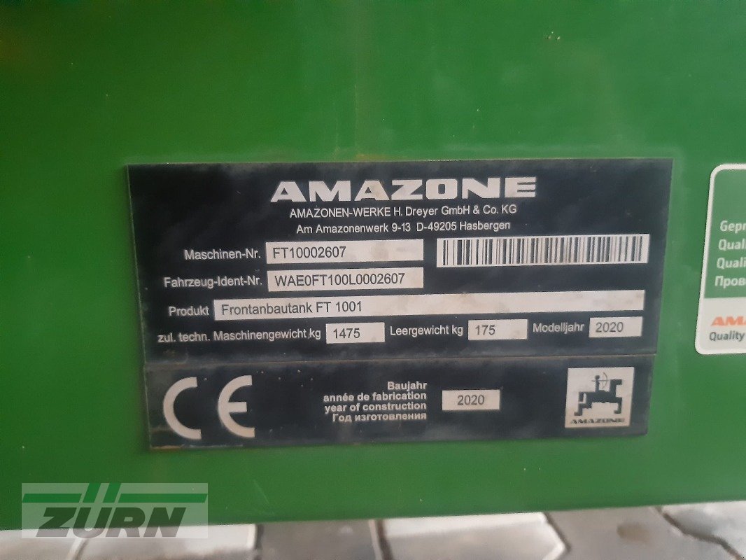 Feldspritze del tipo Amazone UF 1602 mit FT 1001 24 Meter, Gebrauchtmaschine In Emskirchen (Immagine 20)