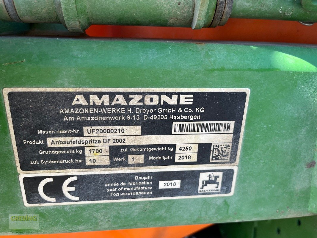 Feldspritze del tipo Amazone UF 2002, Gebrauchtmaschine en Ahaus (Imagen 18)