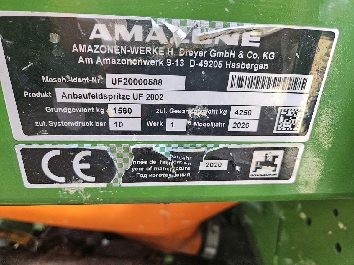 Feldspritze du type Amazone UF2002, Gebrauchtmaschine en Sieget in der Wart (Photo 5)