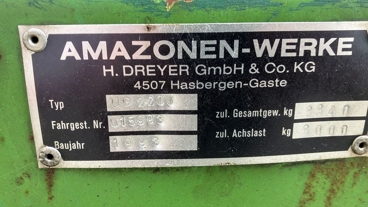 Feldspritze del tipo Amazone UG 2200, Gebrauchtmaschine en Eferding (Imagen 3)