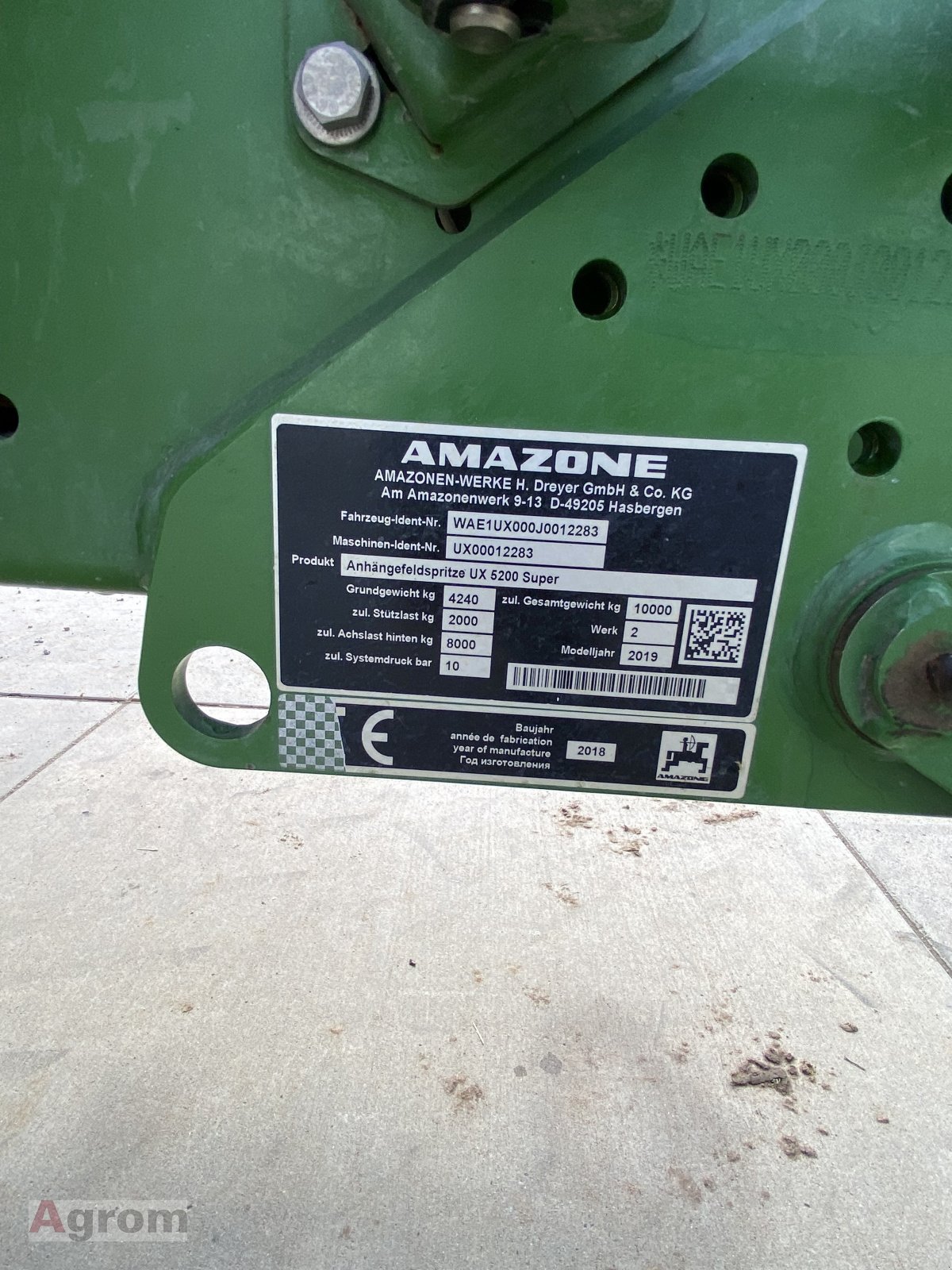 Feldspritze del tipo Amazone UX 5200 Super, Gebrauchtmaschine en Harthausen (Imagen 13)