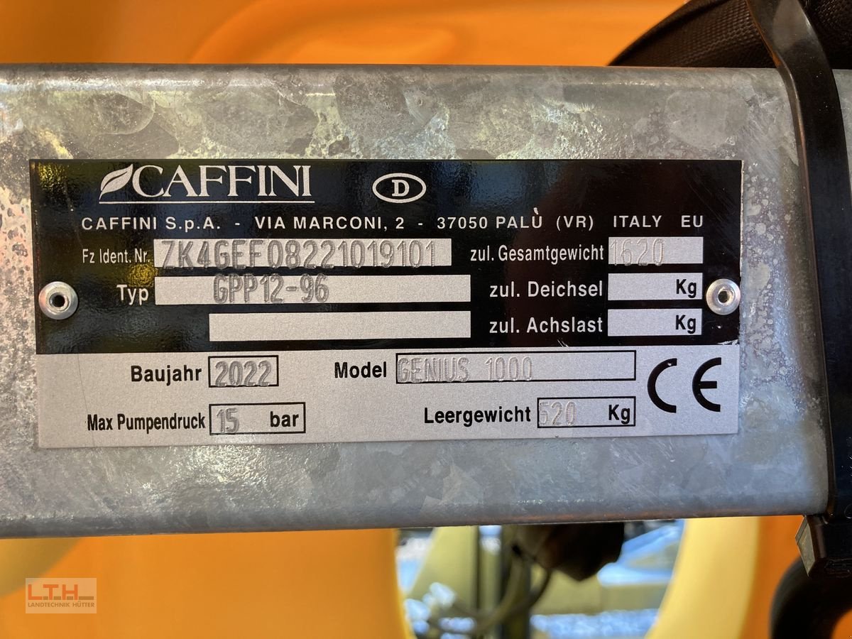 Feldspritze del tipo Caffini Genius 1000, Neumaschine en Gnas (Imagen 14)