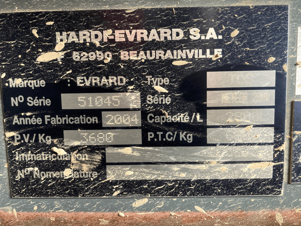 Feldspritze του τύπου Evrard METEOR 28, Gebrauchtmaschine σε ISIGNY-LE-BUAT (Φωτογραφία 3)