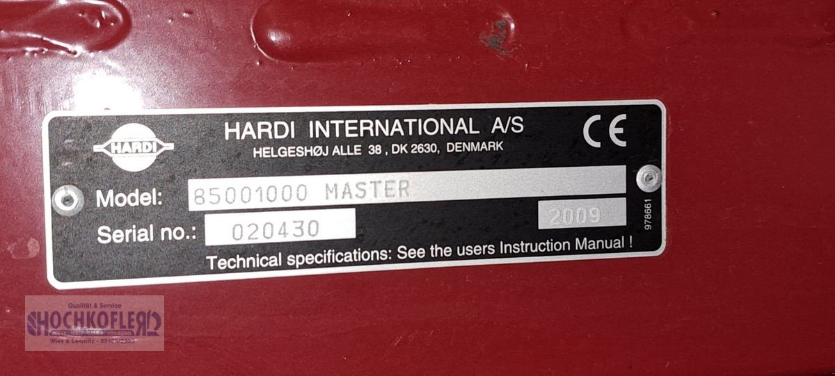 Feldspritze от тип Hardi Master  1000, Gebrauchtmaschine в Wies (Снимка 3)