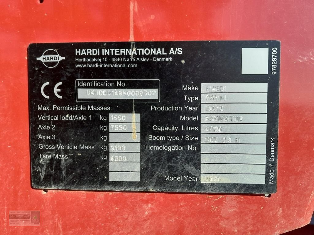 Feldspritze от тип Hardi NAVIGATOR  4000 L, Gebrauchtmaschine в Gerasdorf (Снимка 14)