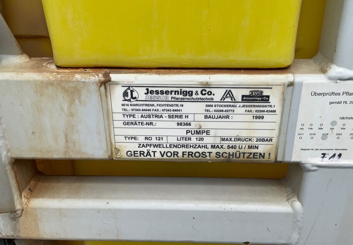 Feldspritze des Typs Jessernigg Austria H 700/12, Gebrauchtmaschine in Zwettl (Bild 11)