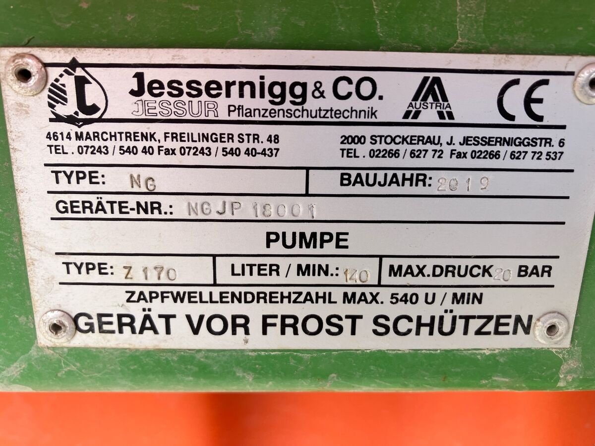 Feldspritze del tipo Jessernigg NG JP 1400/15, Gebrauchtmaschine In Zwettl (Immagine 11)