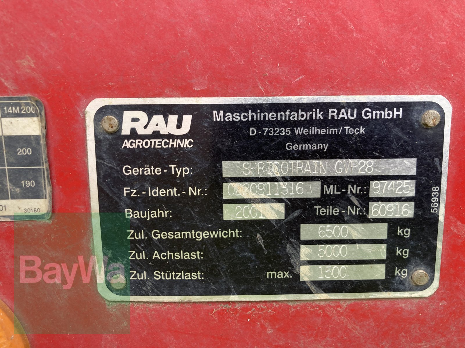 Feldspritze del tipo Rau Spridotrain GVP 28, Gebrauchtmaschine en Giebelstadt (Imagen 11)