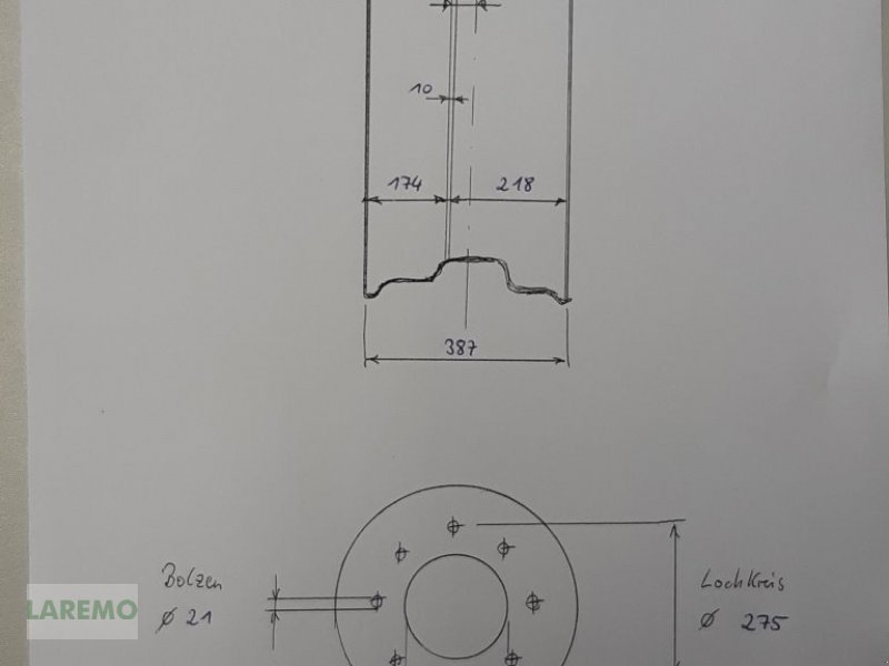 Felge Türe ait CLAAS Ares, Arion 400-600, Axion 800-900, Neumaschine içinde Langenwetzendorf (resim 3)